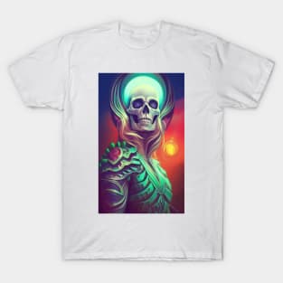Midevil Skeleton Art T-Shirt